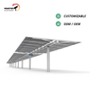 Perseguidor solar automático de los Gps horizontales del solo eje de la venta 120Pv 66Kw caliente